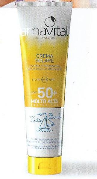 Crema Solare Bimbi SPF 50+ Amavital