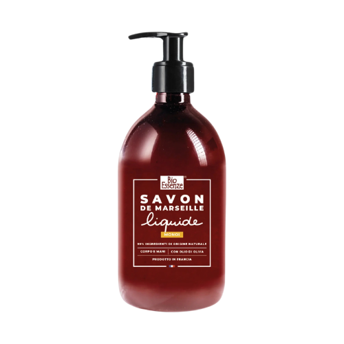 Sapone Liquido Di Marsiglia - Monoi, Bio Essenze 500 ml - 1 litro