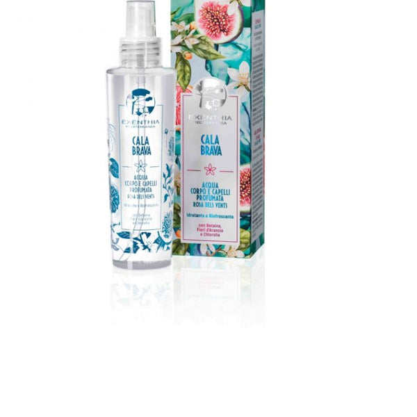 Cala Brava Acqua Profumata Corpo Rosa dels Vents, 150 ml Exenthia Mediterranea