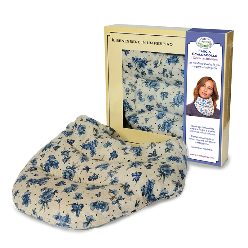 Fascia Scaldacollo, termocuscino con grano saraceno - Antiche Fragranze