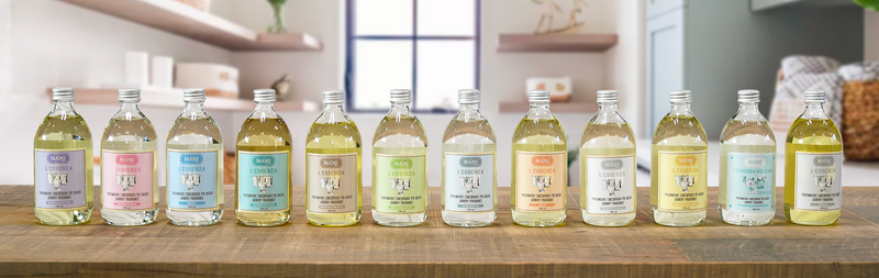 L'Essenza, Profumo per il Bucato Coccole di Talco 200 ml, Mami Baci Milano