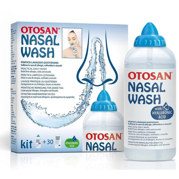 Otosan Nasal Wash, Kit lavaggio del naso flacone irrigatore + 30 bustine predose