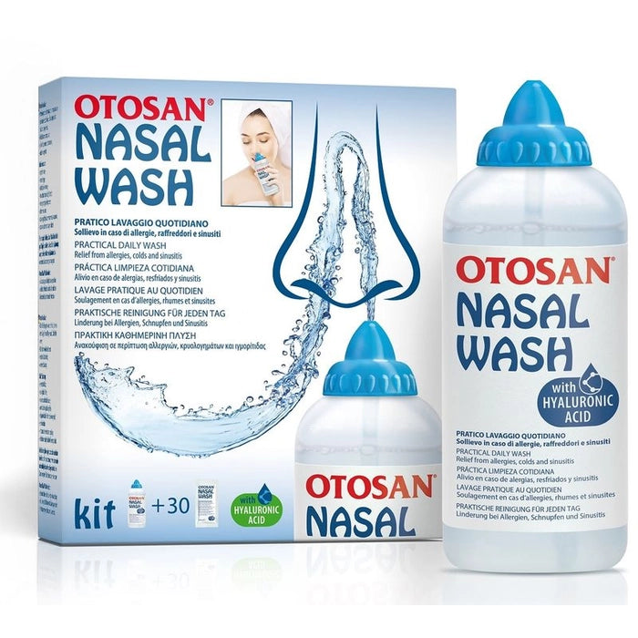 Otosan Nasal Wash, Kit lavaggio del naso flacone irrigatore + 30 bustine predose