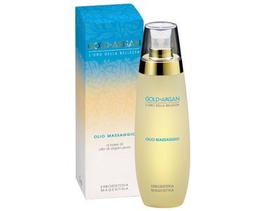 Olio Massaggio Gold Argan, Erboristeria Magentina