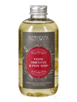 Legni orientali & Pepe nero Ricarica per diffusore a bastoncini, 250 ml Nasoterapia