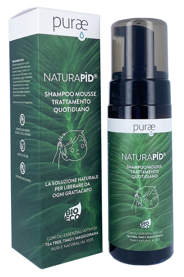 Shampoo Mousse Naturapìd Purae, 150 ml