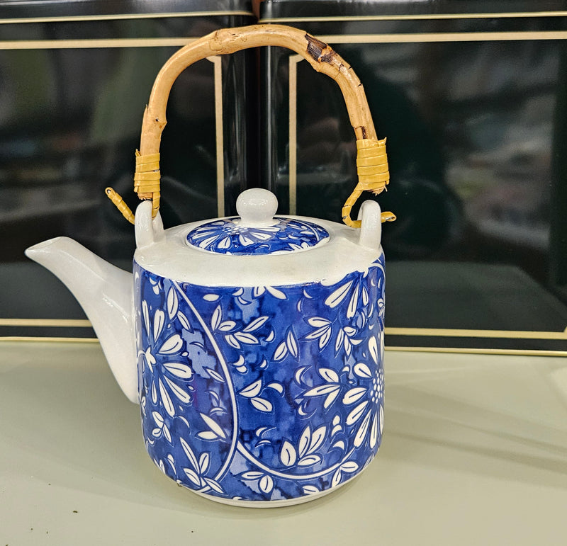 Teiera fiori blu, 550 ml