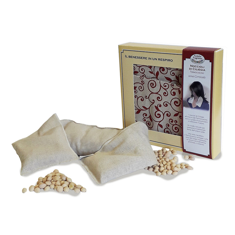 Cherry Sciarpa - Termocuscino Cervicale ai noccioli di ciliegia - Antiche Fragranze